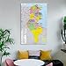 Tunisia Map Posters World Map poster Home Decor Wall Art Hanging Picture Print Bedroom Decorative Painting Room Aesthetic 24x36inch(60x90cm)