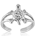 Turtle Toe Ring Beach Adjustable Fine Jewelry Sterling Silver 925