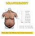 SMITIZEN Silicone Beer Belly Suit Plus Fat Suit Fake Realistic Big Padded Upper Bodysuit Costume Dress Up Halloween Cosplay (Natural)