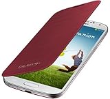 itronik Flip Cover Schützende Display-Klappe für Samsung Galaxy SIV S4 I9500 I9505 rot wine red