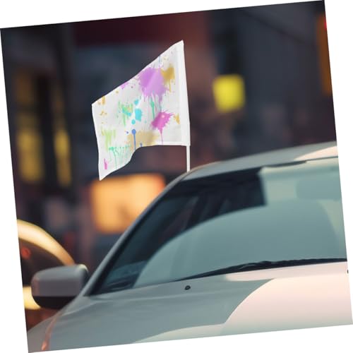 Drapeaux à main vierges parfaits pour animations et fêtes locales - 5