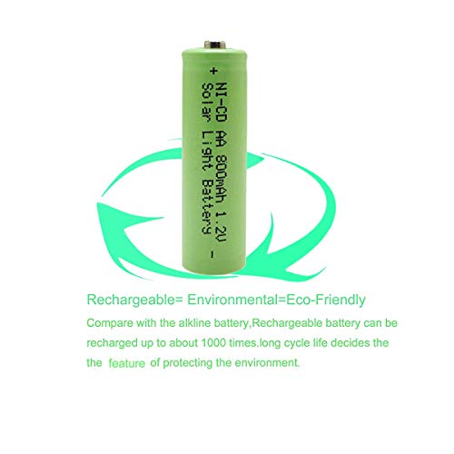 Qblpower Nicd Aa 800Mah 1.2V Rechargeable Solar Lights Batteries For Garden Lights, Remotes, Mice(Pack Of 20) #TOP6