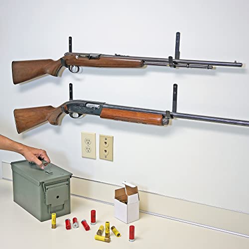 Gun Wall Mount Storage Rack J-Hook Rifle Shotgun Hangers Set - ‎Boom-10056 #TOP5