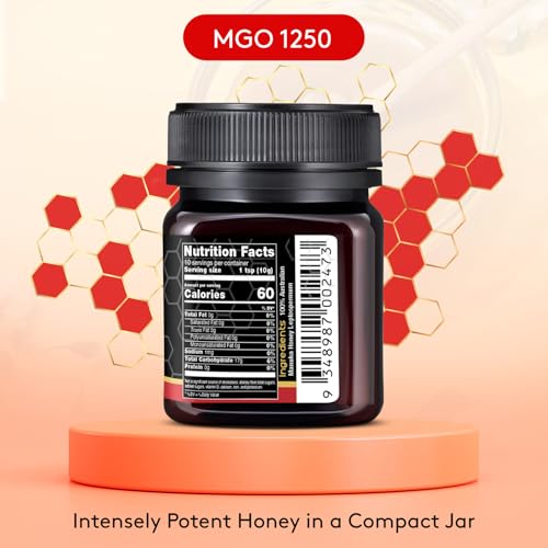 Nature’s Gold Raw Manuka Honey, Certified High MGO | Authentic MGO, 100% Pure Genuine Traceable Hive to Home | MGO 1250+ Flavor | 3.5 Ounce (Pack of 1) Size — view 5