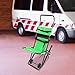 Manual Lift Stair Chair, 350LBS Portable Folding Evacuation Chair with 4 Wheels, Lightweight Emergency Rescue Chair for Fire Incidents, Ambulances and Hospitals (Green)