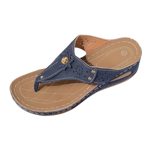Sandales de plage et vacances à talon compensé rétro chic