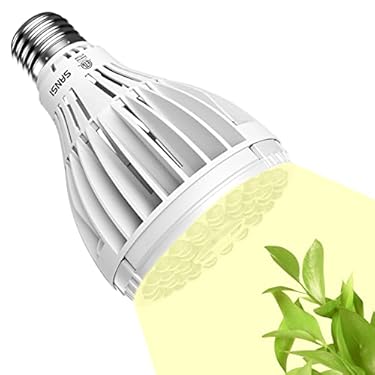 AMAZON - SANSI 24W Grow Light Bulbs for Seeds and Greens, 300W Equivalent Full Spectrum Grow Lights with Optical Lens for High PPFD, A21 Daylight Plant Bulbs with Ceramic Tech. Energy Saving for Indoor Plants