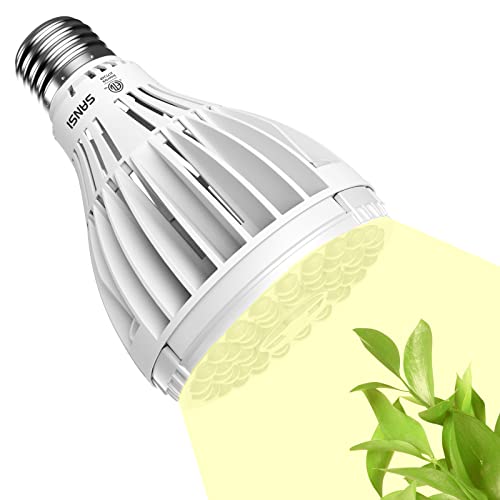 Sansi 24W Grow Light Bulbs For Seeds And Greens, 300W Equivalent Full Spectrum Grow Lights With Optical Lens For High Ppfd, A21 Daylight Plant Bulbs With Ceramic Tech. Energy Saving For Indoor Plants #TOP29