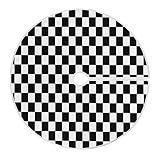ATTX Racecar Christmas Tree Skirt Home Decoration Large Round Tree Skirt 35.4 Inches