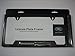 Genuine Land Rover/Range Rover Black Jack License Plate Frame - Matte Black Finish