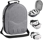 Large Size Case for Meta Quest 3/3S, Compatible with Meta Quest 3/3S VR Headset, Controller Grips, Compatible with Battery Elite Strap, Controllers and Accessories Hard-Shell Travel Storage case-Grey