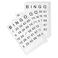 Ieron 60 Stück Bingo-Karten, Sich Nicht wiederholende Spielkarten für lustige Bingo-Treffen, Partygeschenke, Schulen, Spiele für große Gruppen
