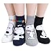 EVEI The Peanuts Snoopy Cartoon Movie Series Women's Original Socks (snoopy08_4pairs)