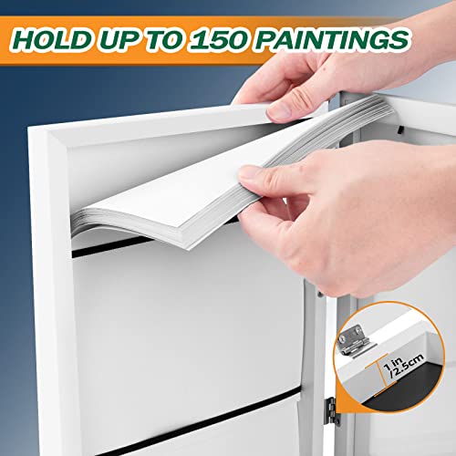 Immerrot 4 Pack Kids Art Frames 8.5X11 Inch Kids Artwork Frame Changeable For Picture Display, Children School Drawing Projects Storage, Horizontally & Vertically Wall Hanging, Front Opening, White #TOP2