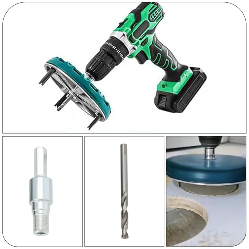 YINETTECH 1 Set Kreisschneider Lochsäge Kernbohrer Holzbearbeitungs-Schneidwerkzeuge Lochöffner für Scheinwerferloch Kunststoffplattenloch DIY-Lautsprecherloch