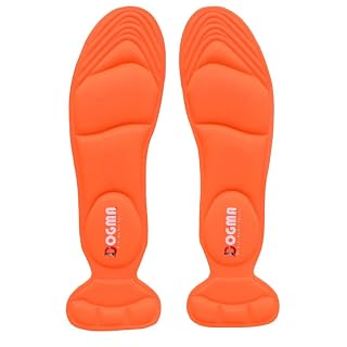 DOGMA Comfort Relax able Shoe Insert | Memory Foam Insoles for Women | Soft Cushion Insole for All Shoes | Lightweight & Breathable | Free Size | Orange | A-1804