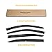 Window Visors for Honda Accord 2008-2017, Rain Guards Vent Shade Shield Deflector Dark Smoke 08 09 10 11 12, Tape-On, 4PCS