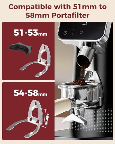 Image of Tuni G2 Conical Burr Coffee Grinder with 70 Precise Grind Settings, Anti-Static Design, Adjustable Electronic Timer & LED Touchscreen, For Espresso Drip Cold Brew French Press, Stainless Steel, Black