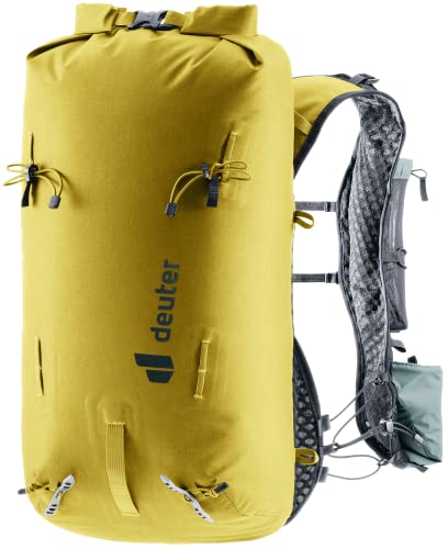 Deuter, Mochila Técnica Impermeável de Ataque e Escalada Vertrail, 16 litros, Amarela.