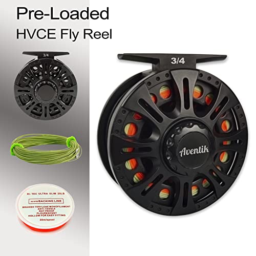 Aventik Extreme Fly Fishing Combo Kit 0/1/2/3/4/5/6 Weight Starter Fly Fishing Rod And Reel Kit Outfit With One Travel Case(9'0'' Lw3/4 Fly Rod Kit) #TOP2