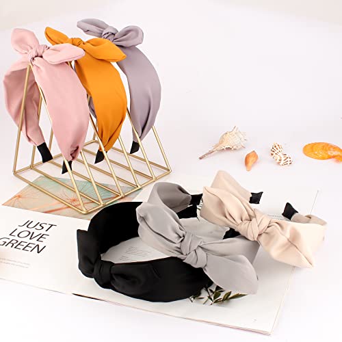 Jaciya Bow Headbands For Women Non Slip Fashion Knotted Headband With Bow Girls Bunny Ears Head Band Hair Accessories Diademas Para Mujer De Moda #TOP2