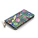 Produktbild JHGFG Hawaiian Garden Gnomes RFID-Blocking-Reißverschluss für Frauen Geldbörse Echtes Leder Clutch Long Card Holder Organizer Wallets Große Reisetasche