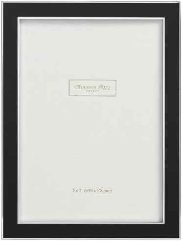 Addison Ross, Contemporary Photo Frame, 4x6, Black Enamel, 4 x 6 Inches