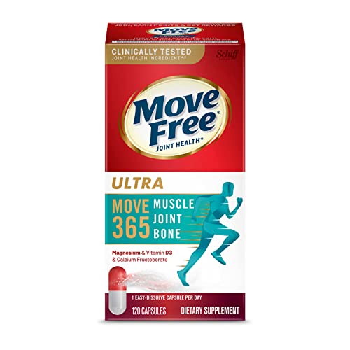 Move Free Ultra 365 With Triple Action Joint Support - Magnesium Vitamin D3 & Calcium Fructoborate - Supports Muscle Joint & Bone In 1 Capsule Per Day, 120 Capsules (120 Servings)* #TOP6