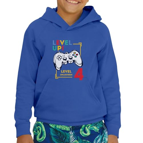 Sweat à capuche enfant look gamer pour fêter un anniversaire 4 ans