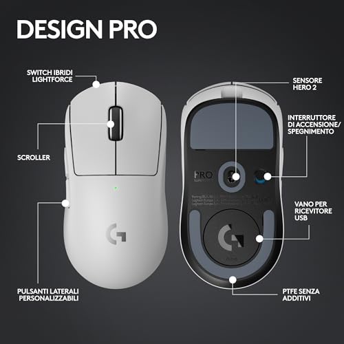 G PRO TKL RAPID Keyboard (US INTL Layout - Linear) + G PRO X SUPERLIGHT 2 Gaming Mouse EWR2 - White - Tastiera gaming - Immagine 12