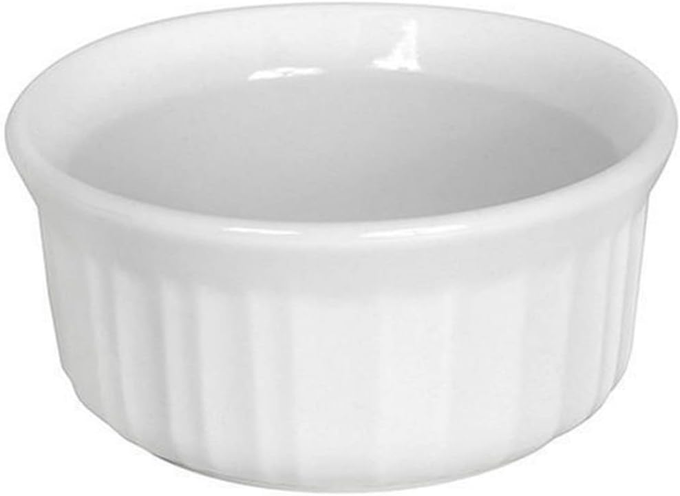 CorningWare 7Ounce Ramekins, French White Ceramic Ramekin
