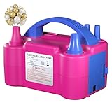 Balloon Pump Valentines Day Decor - Electric Balloon Pump for Party Decorations, Portable Dual Nozzle Balloon Inflator for Balloon Arch Kit