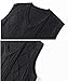 Beryielite Men's Argyle Sweater Vest Classic V-Neck Knitwear Sleeveless Pullover Warm Cable Knitted Tank Top Black
