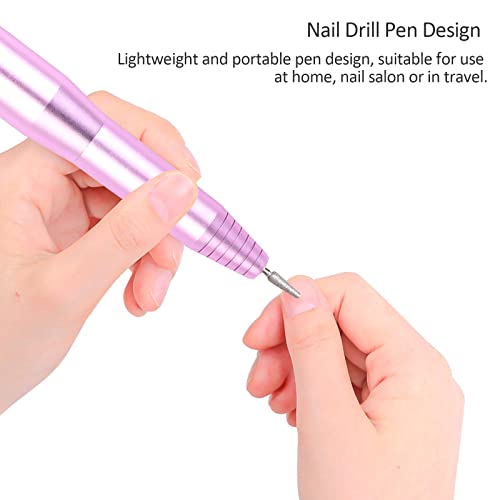 Qican Kit de polimento de unhas elétrico 16000 RPM Caneta de broca de unhas Manicure Pedicure Machin