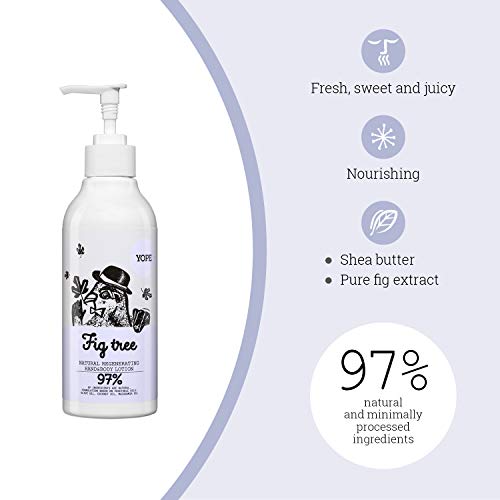YOPE Natural Hand & Body Lotion Body Lotion for Dry Skin Fig extract Macadamia Oil Shea Butter Natural Skin Lotion 98% natural ingredients 300 Milliliters (Fig Tree) - Image 3
