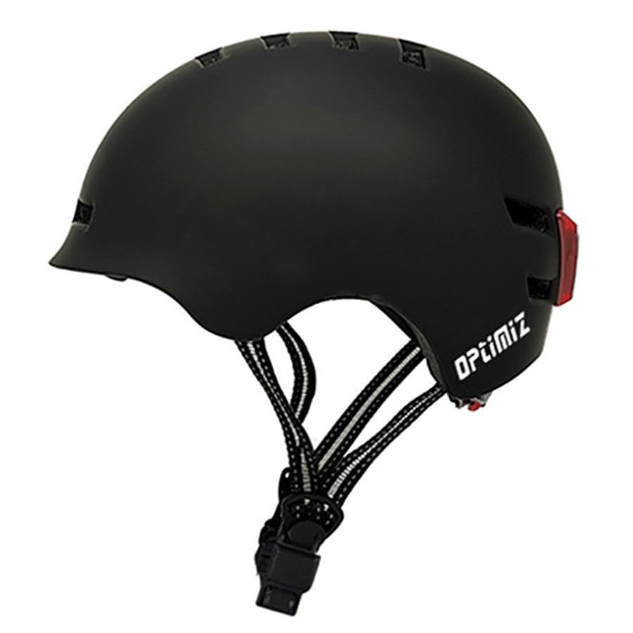 Casque OPTIMIZ O365 noir mat réglable pour sécuriser vos trajets en ville