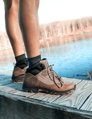 Timberland Men's Hiking, Wool, Winter, Cushioned Low Cut Quarter Socks with Arch Support3