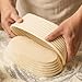 Saint Germain Bakery Premium Round Bread Banneton Basket with Liner - Perfect Brotform Proofing Basket for Making Beautiful Bread (10 inch Oval)