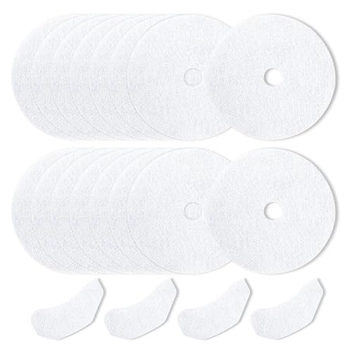 Premium Dryer Exhaust Filter Replacement Pads White Round Discs with Center Hole 20 Pack