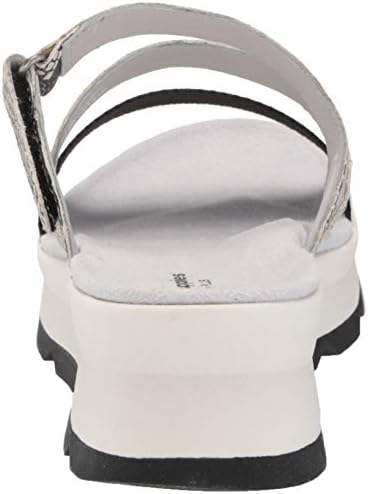 Hush Puppies Women's Andi Slide Wedge Sandal, Snake Leather/Black Textile, 9 | Image 2