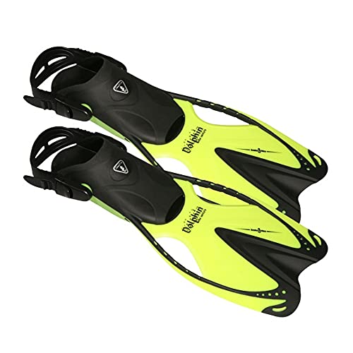 ScubaMax FN-308 Junior Kids Dolphin Fins (Neon Yellow, SMMD)