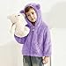 Outfits for Children Boy Girl Winter Fall Long Sleeve Moon Graphic Brunch Kawaii Warm Fuzzy with Hood Jacket Hooded Outfits Child Zip Up 2026 Clothing Fashion 6 Months