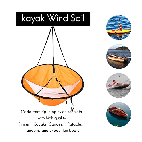 Voile de kayak 42 pouces Vorwind pour canoë pliable et portable - 4