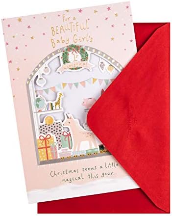 Hallmark Baby Girl's 1st Christmas Card