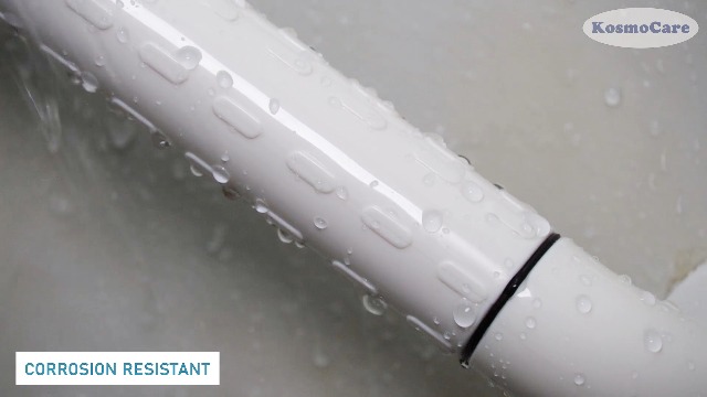 KosmoCare Stainless Steel 304 Grab Bar with Anti-Slip Nylon Grip - 12" | Heavy Duty Shower Handle for use in Toilet, Bathroom, Stairway Handrail for The Elderly, Pregnant Women & Handicap |