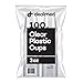 Dealmed Disposable Clear Plastic Cups, 3 oz, 100 ct.