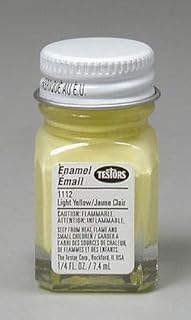 Testors 1112 Pla enamel lt ylw 1/4-oz