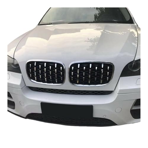 Parrilla central delantera plateada para reparar el frontal de X5 E70 y X6 E71 2