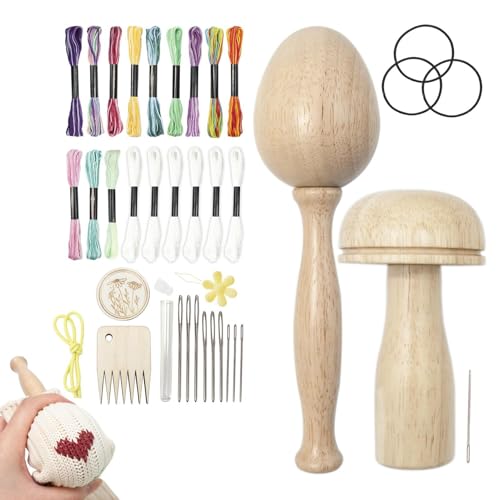 Kit de Raccommodage et Trousse de Réparation Tricot pour Rénovation Textile