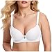 3PC Underwire Push Up Bras for Women Comfort Padded Soft Everyday Tshirt Bras for Sleep Home Outside Multicolor